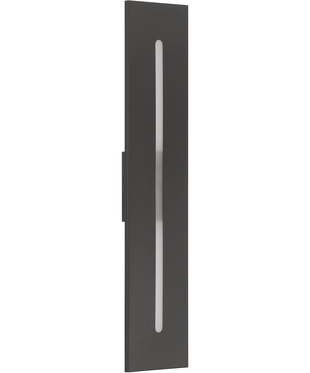 Profiled 1-Light Outdoor Lighting Textured Black