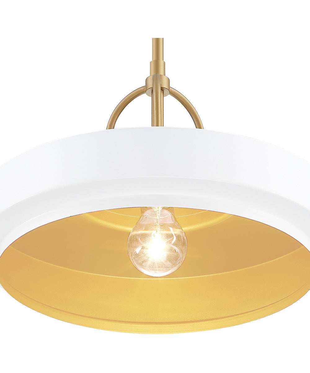 Odea 1 Light Pendant Matte White