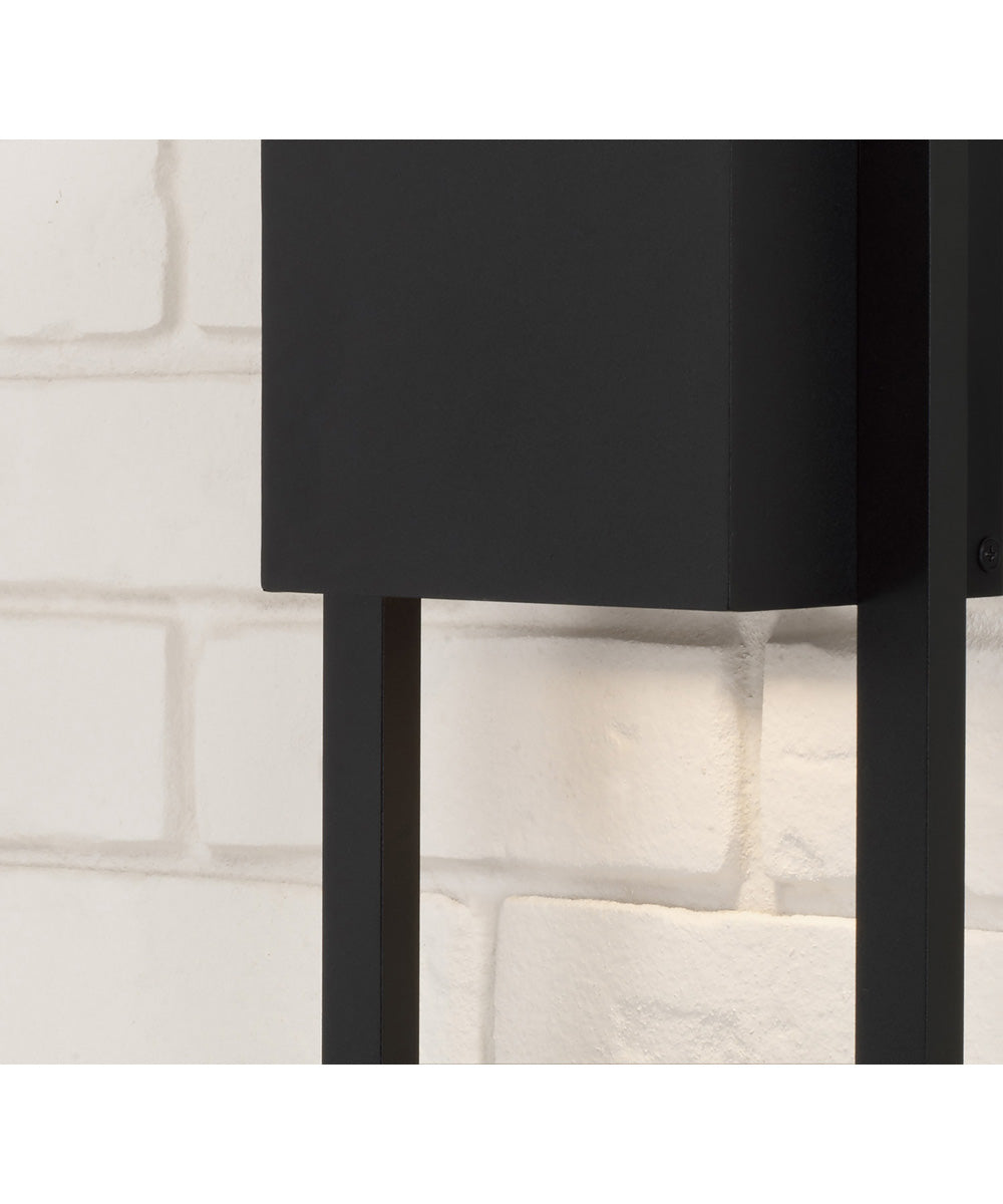 Nate 1-Light Outdoor Wall-Lantern Black