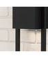 Nate 1-Light Outdoor Wall-Lantern Black