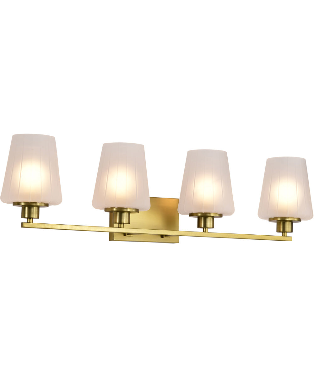 Lune 4-Light Vanity & Wall Vintage Brass
