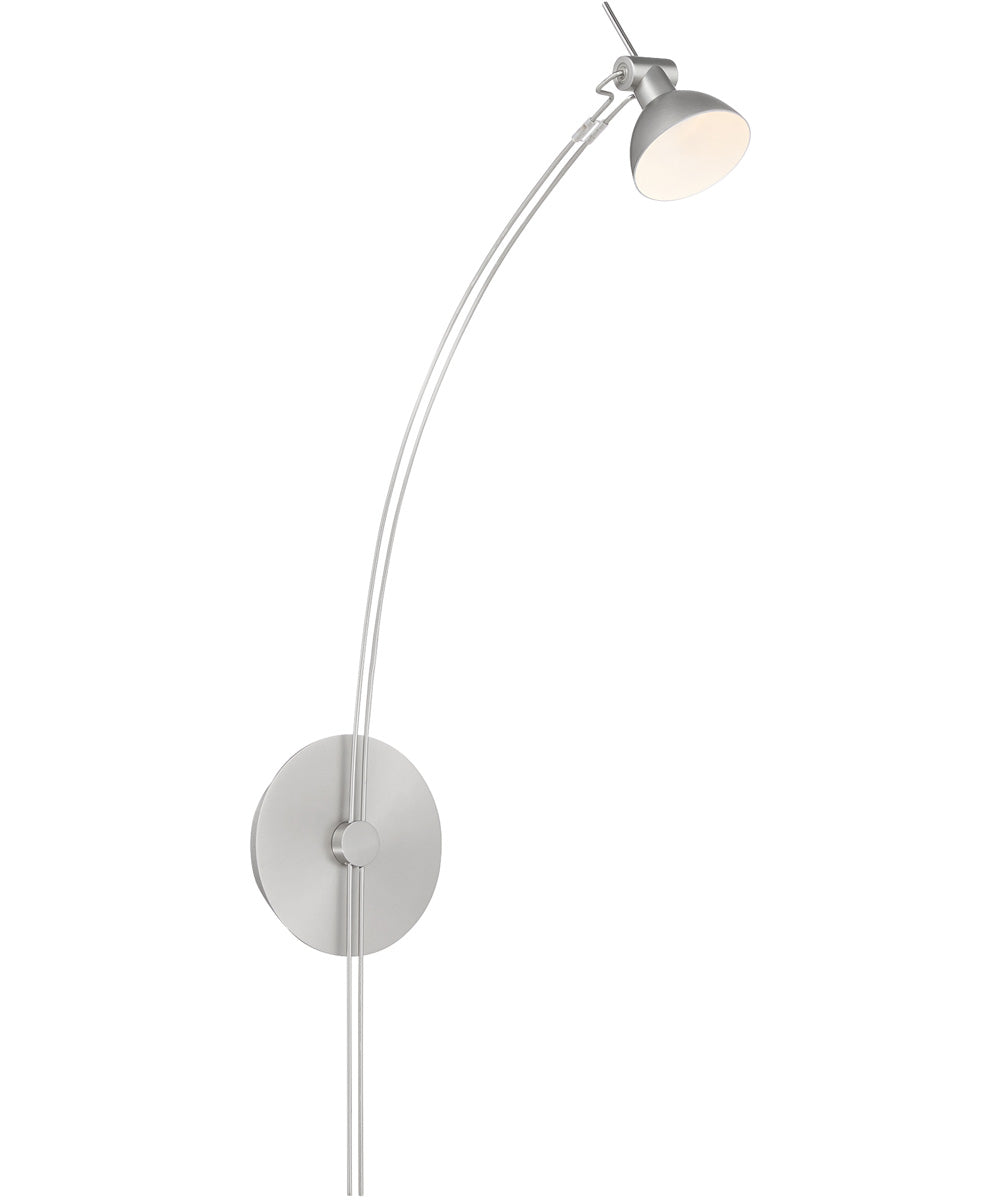 Ricardo 1-light Wall Mount Light Fixture Satin Nickel