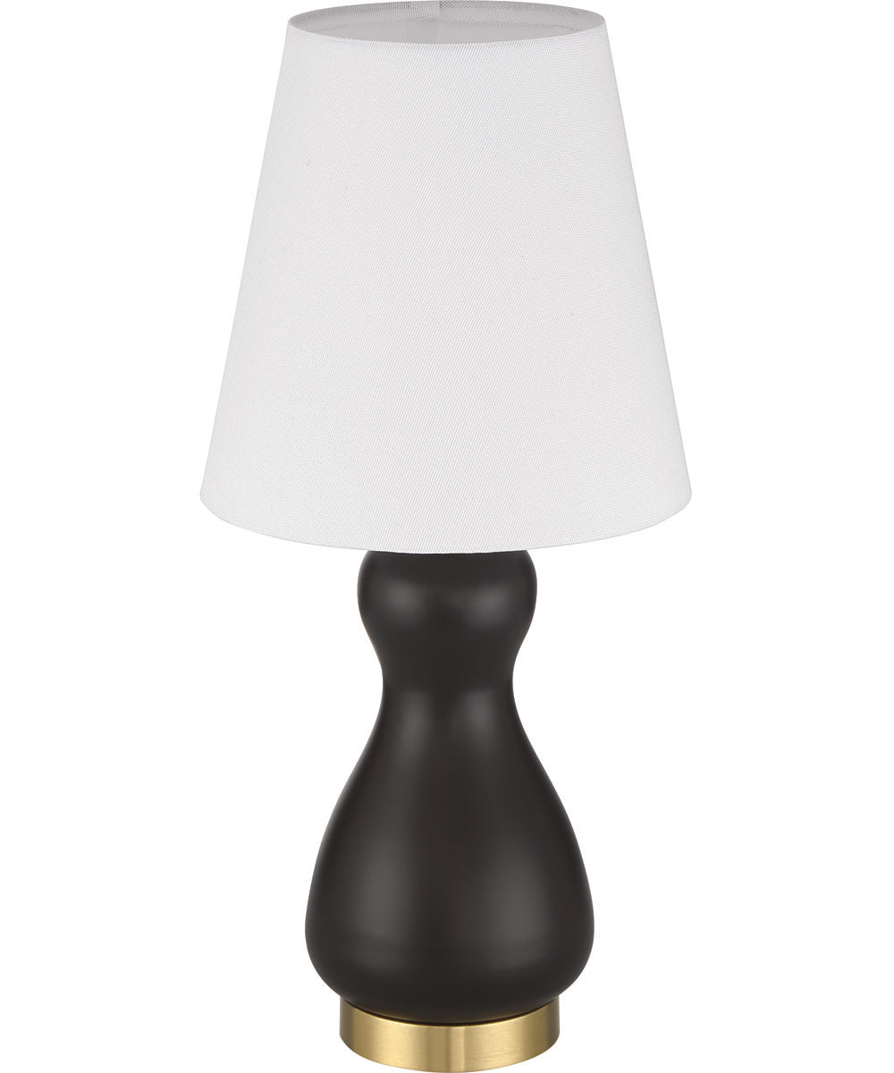 Gloria  1-Light Lighting Flat Black/Satin Brass