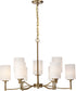Liam 9-Light Chandelier Burnished Brass
