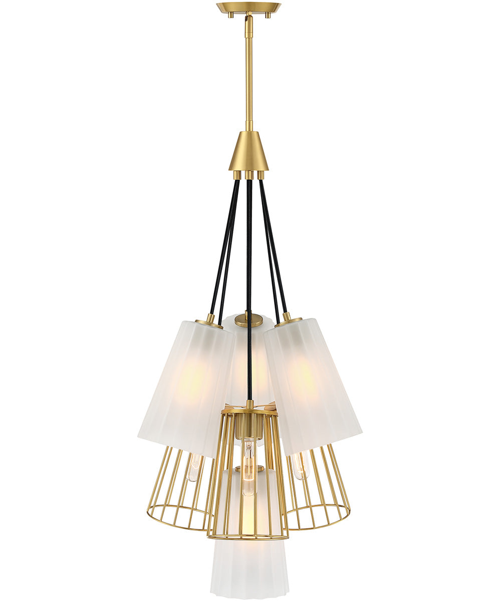 Liana 7 Light Chandelier Brushed Gold