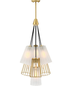 Liana 7 Light Chandelier Brushed Gold