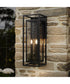Shaw 25 inch 1 Light Outdoor Wall Light with Clear Glass Textured Black