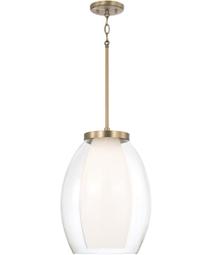 Joss 1-Light Pendant Aged Brass
