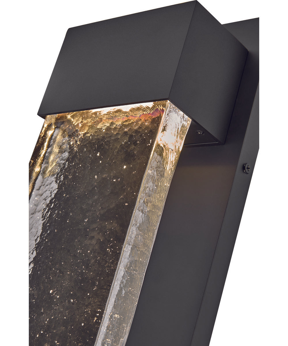 Rune LED-Light Large Wall Mount Lantern in Black