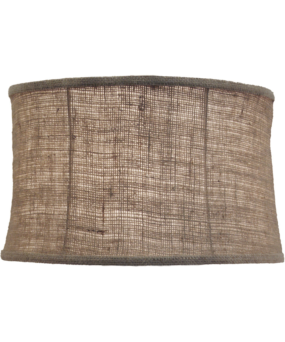 14x14x9 Natural Burlap Modified Drum Softback Lampshade