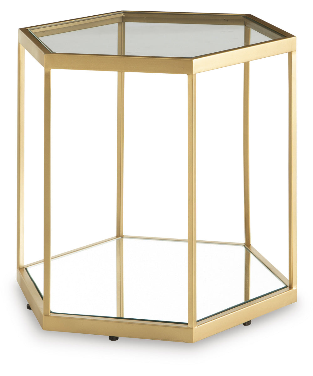 Veerwick Accent Cocktail Table Gold