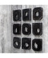 Bahati Ebony Wood Wall Art, Set of 9