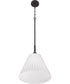 Pleated II 1-Light Lighting Flat Black