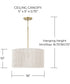 Tara 1-Light Pendant Matte Brass
