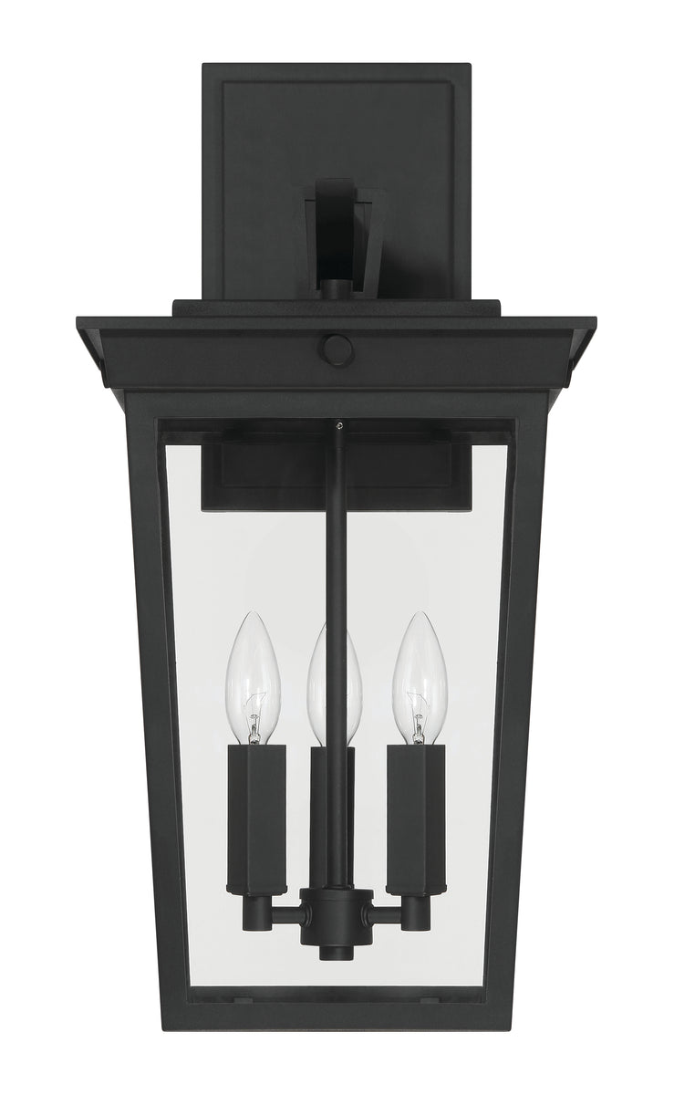Duncan 3-Light Outdoor Lighting Textured Black