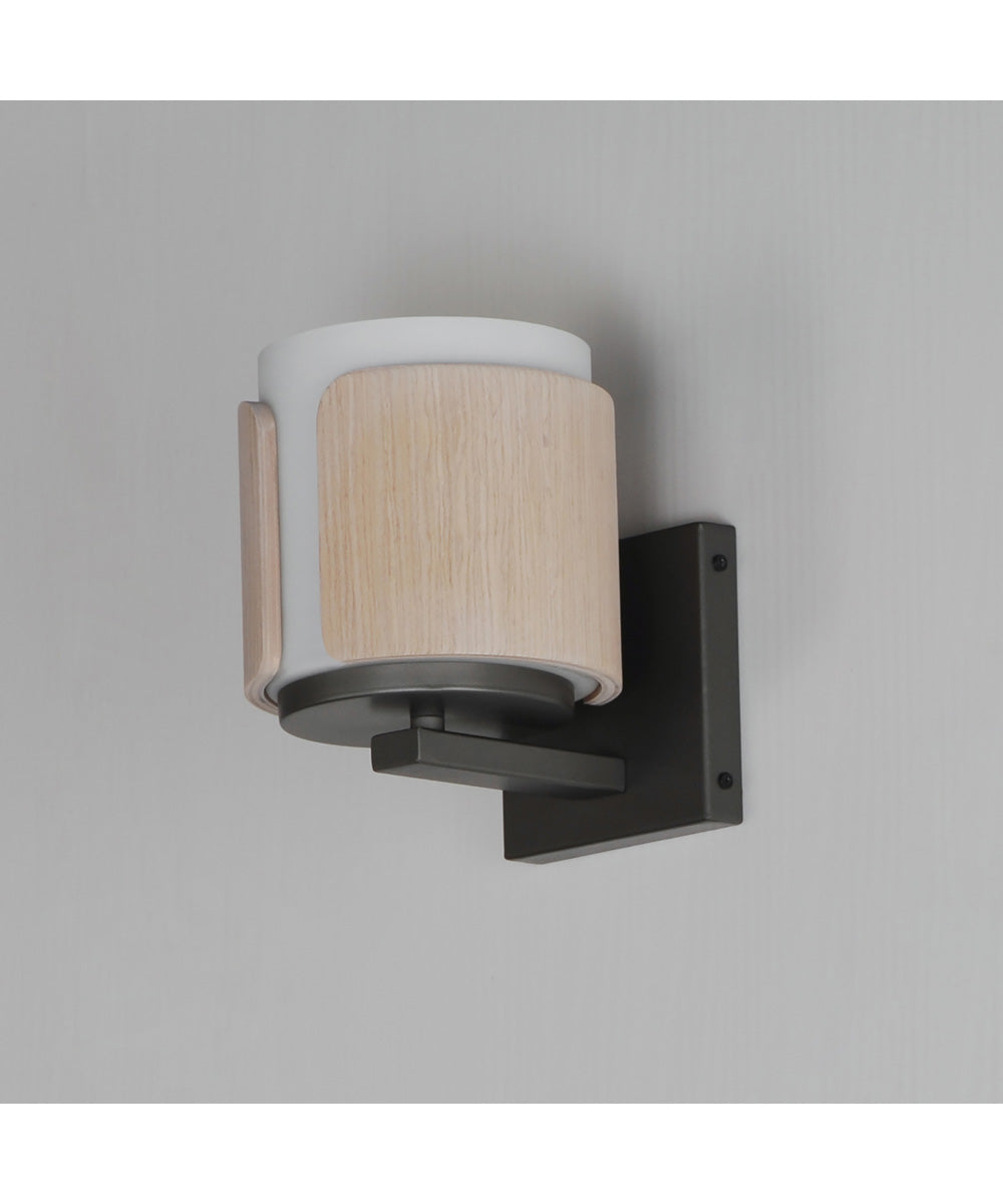 Draughtsman Wall Sconce Natural Wood/Charcoal