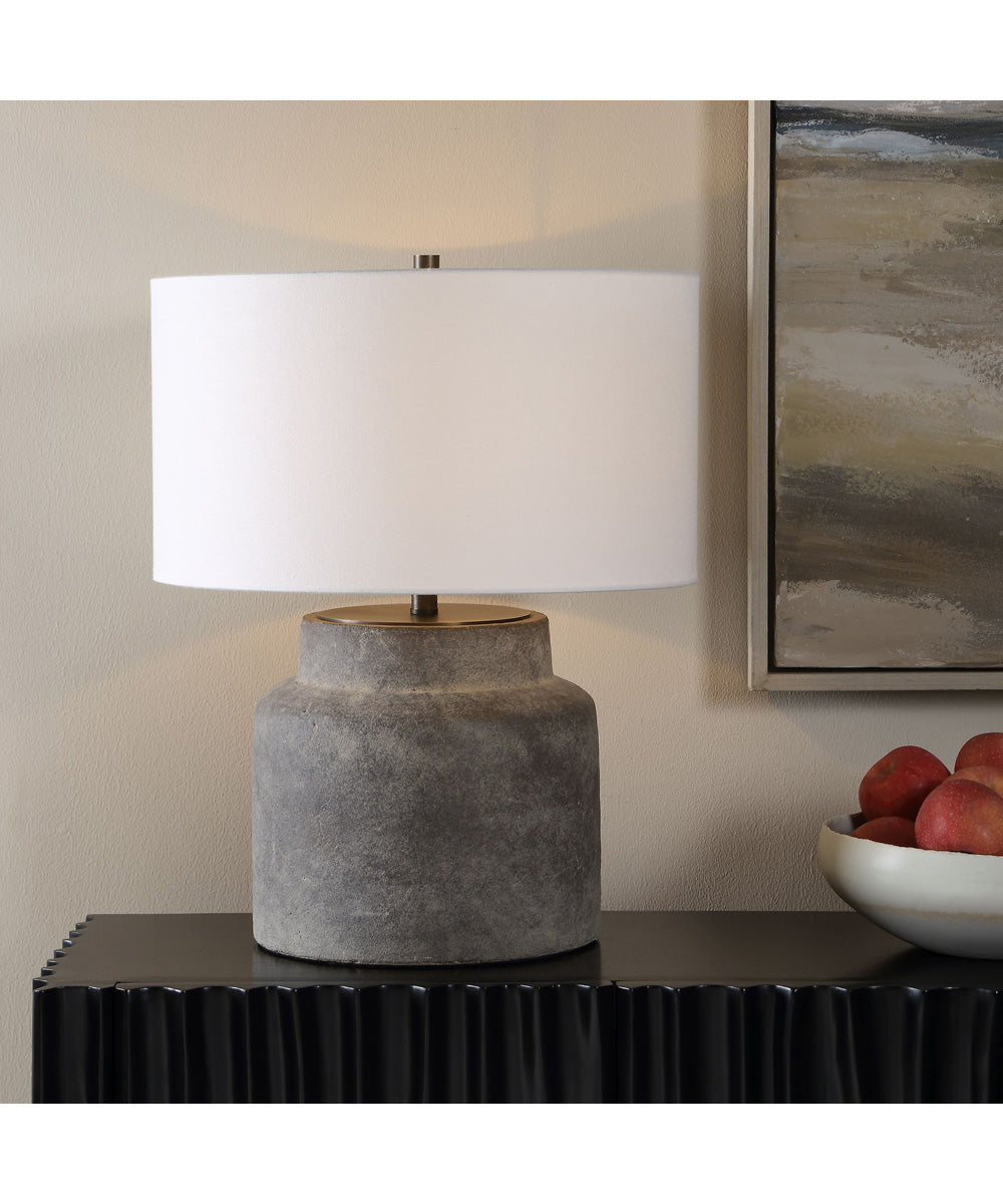 Benedet Gray Wash Table Lamp