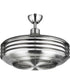 Sanford 24" Enclosed Indoor/Outdoor Ceiling Fan with LED Light Brushed Nickel