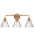 Pleated 3-Light Lighting Premium Bronze