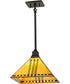 13" Square Prairie Corn Pendant