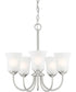 Bronson 5 Light Chandelier Brushed Nickel