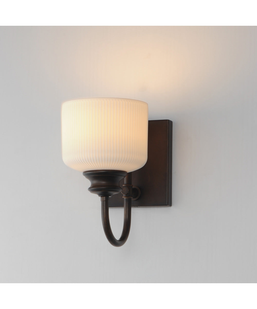 Bisque 1-Light Wall Sconce Oil Rubbed Bronze