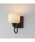 Bisque 1-Light Wall Sconce Oil Rubbed Bronze