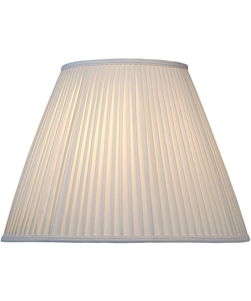 8x16x12 Off White Side Pleat Camelot Empire Softback Lampshade