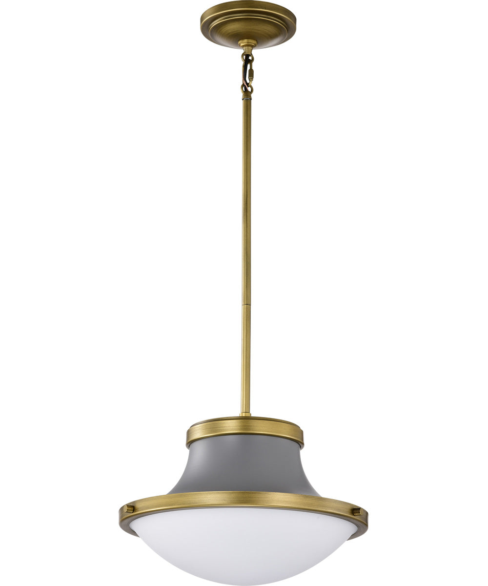 Lafayette 1-Light Pendant Matte Gray