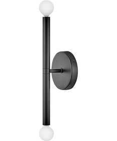 Millie 2-Light Medium Two Light Tall Sconce in Black