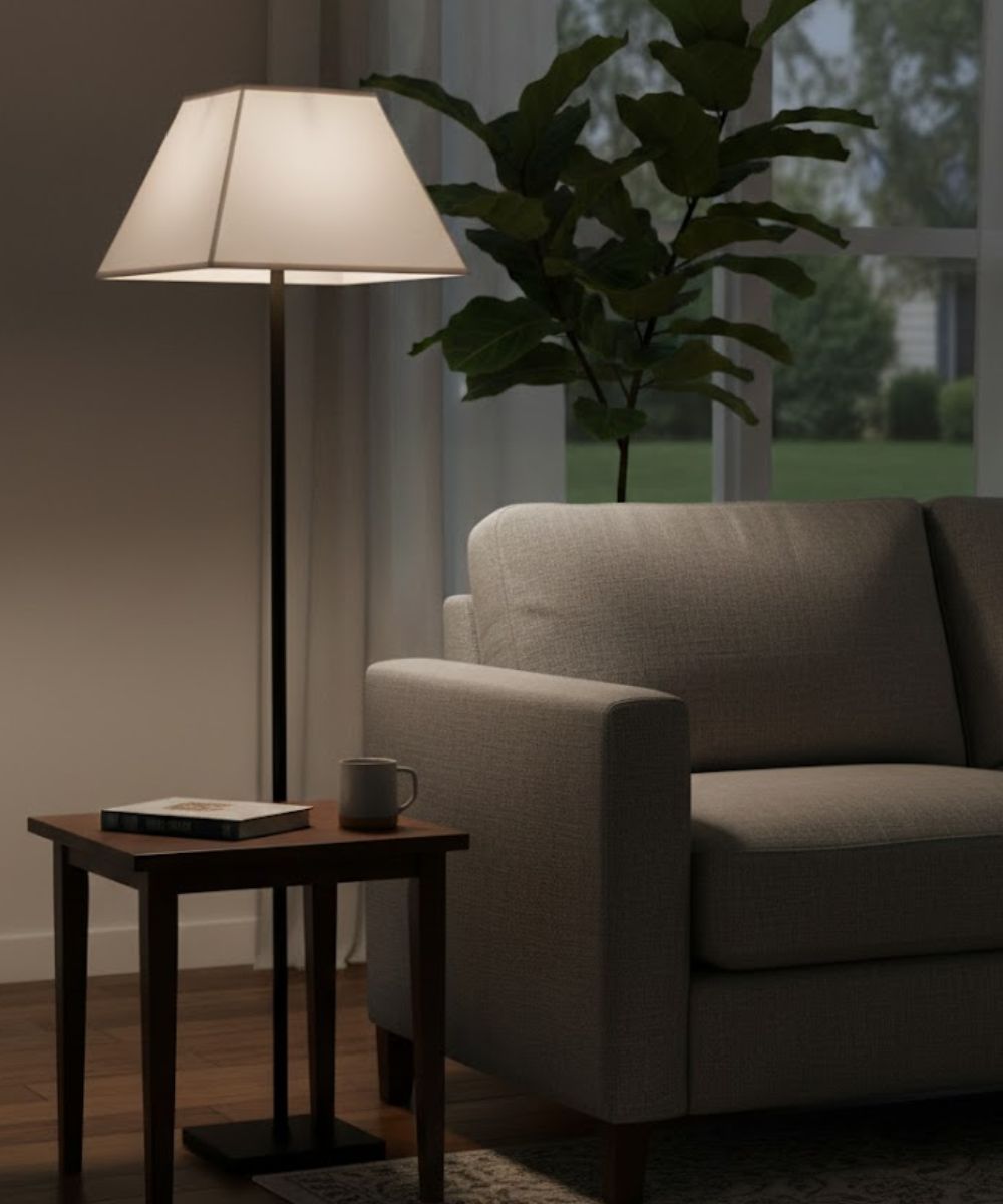 8x16x11 Global White Tapered Square Hardback Lampshade