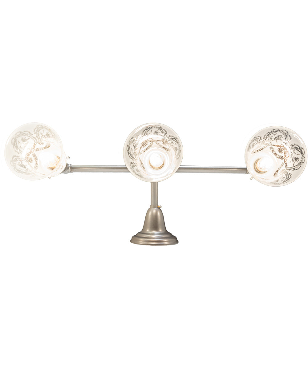 24" Wide Revival Wreath & Garland 3 Light Vanity Light