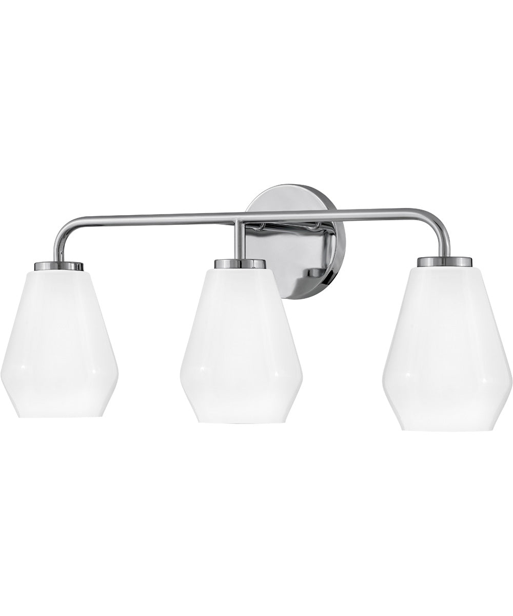 Gio 3-Light Medium Three Light Vanity in Chrome