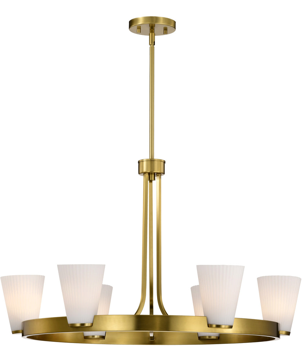Royale 5-Light Chandelier Burnished Brass