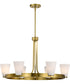 Royale 5-Light Chandelier Burnished Brass