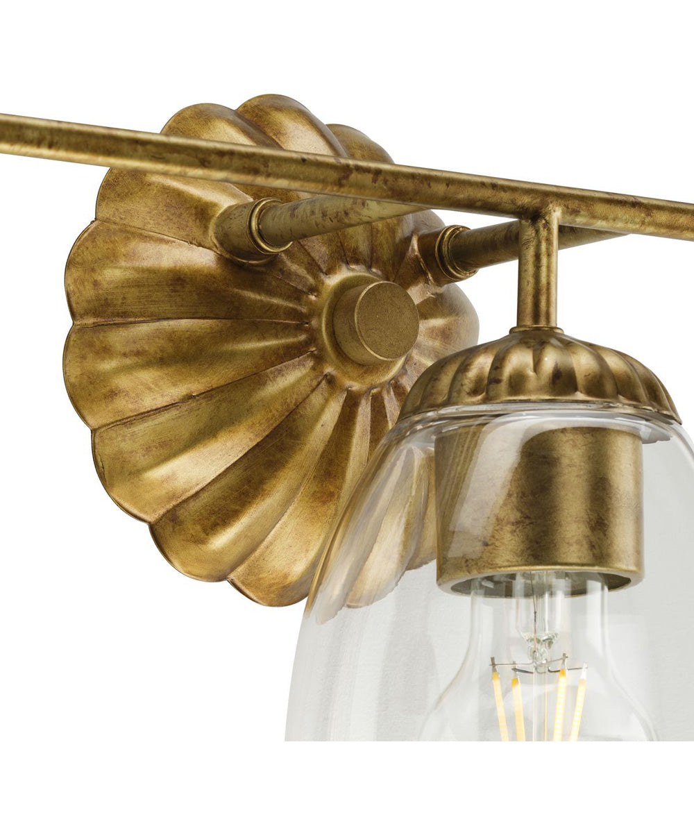 Quillan 3-Light Transitional Bath & Vanity Light Gold Ombre