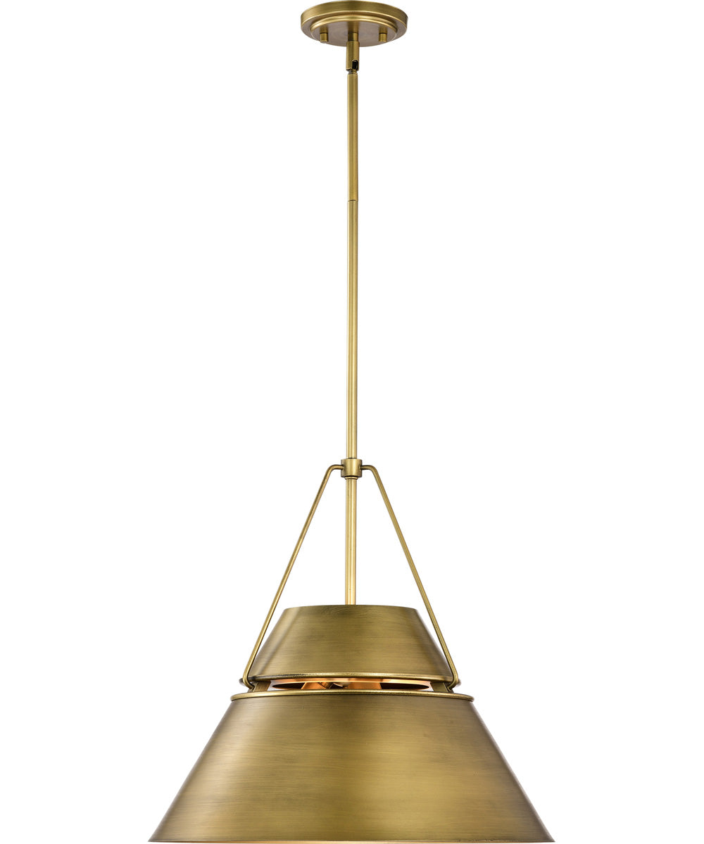 Adina 3-Light Pendant Natural Brass
