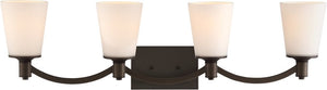 33"W Laguna 4-Light Vanity & Wall Forest Bronze