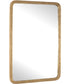 Vestry Antique Brass Mirror