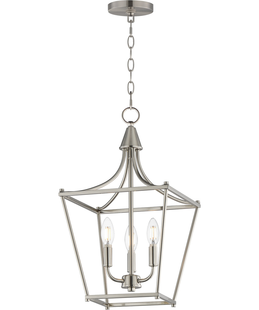 Clifton 3-Light Pendant Satin Nickel