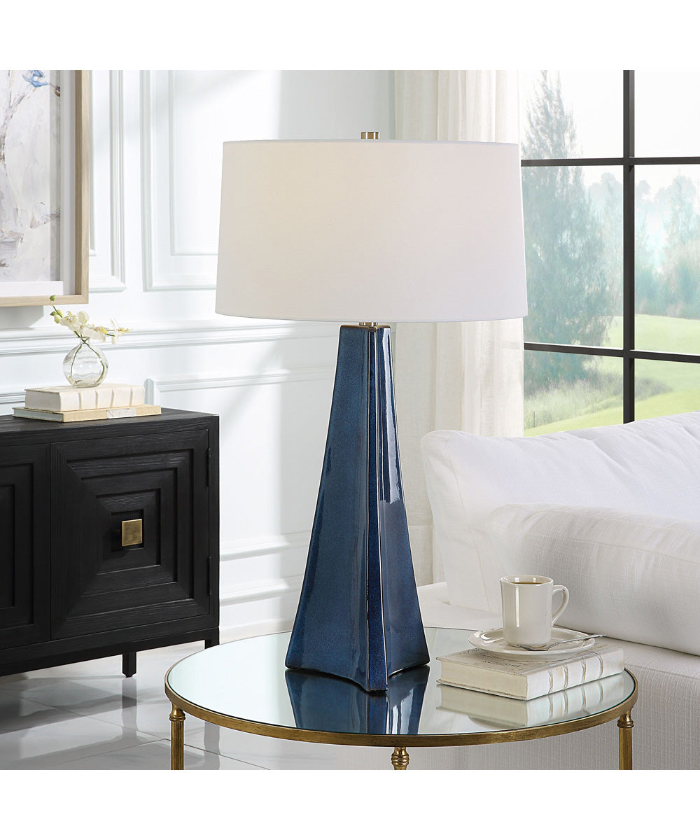 Teramo Scalloped Ceramic Table Lamp