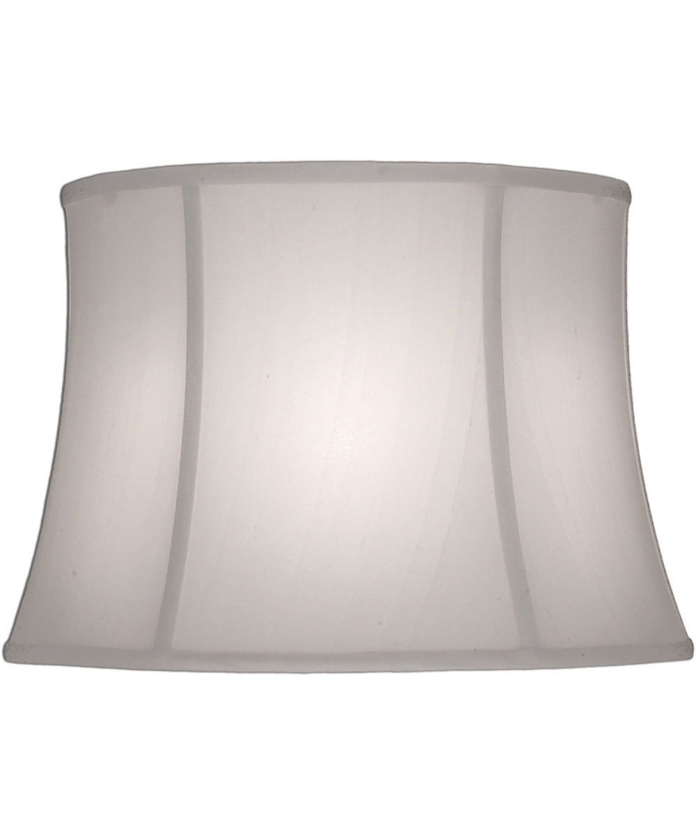 13x16x11 Off White Silk Shantung Modified Bell Softback Lampshade