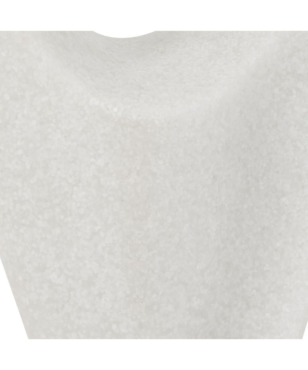 Fluid Drop White Stone Sculpture