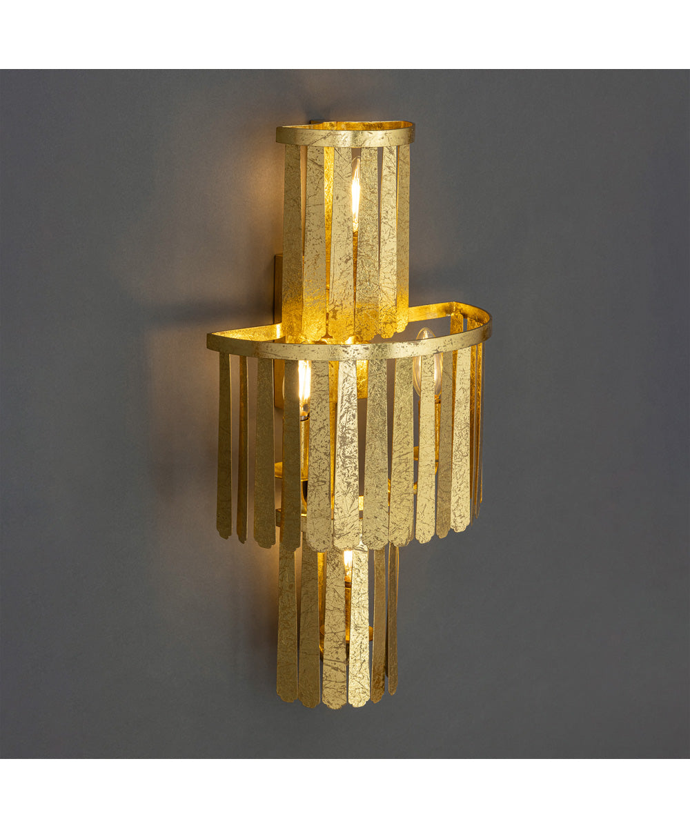 Regalia 3-Tier Wall Sconce Gold Leaf