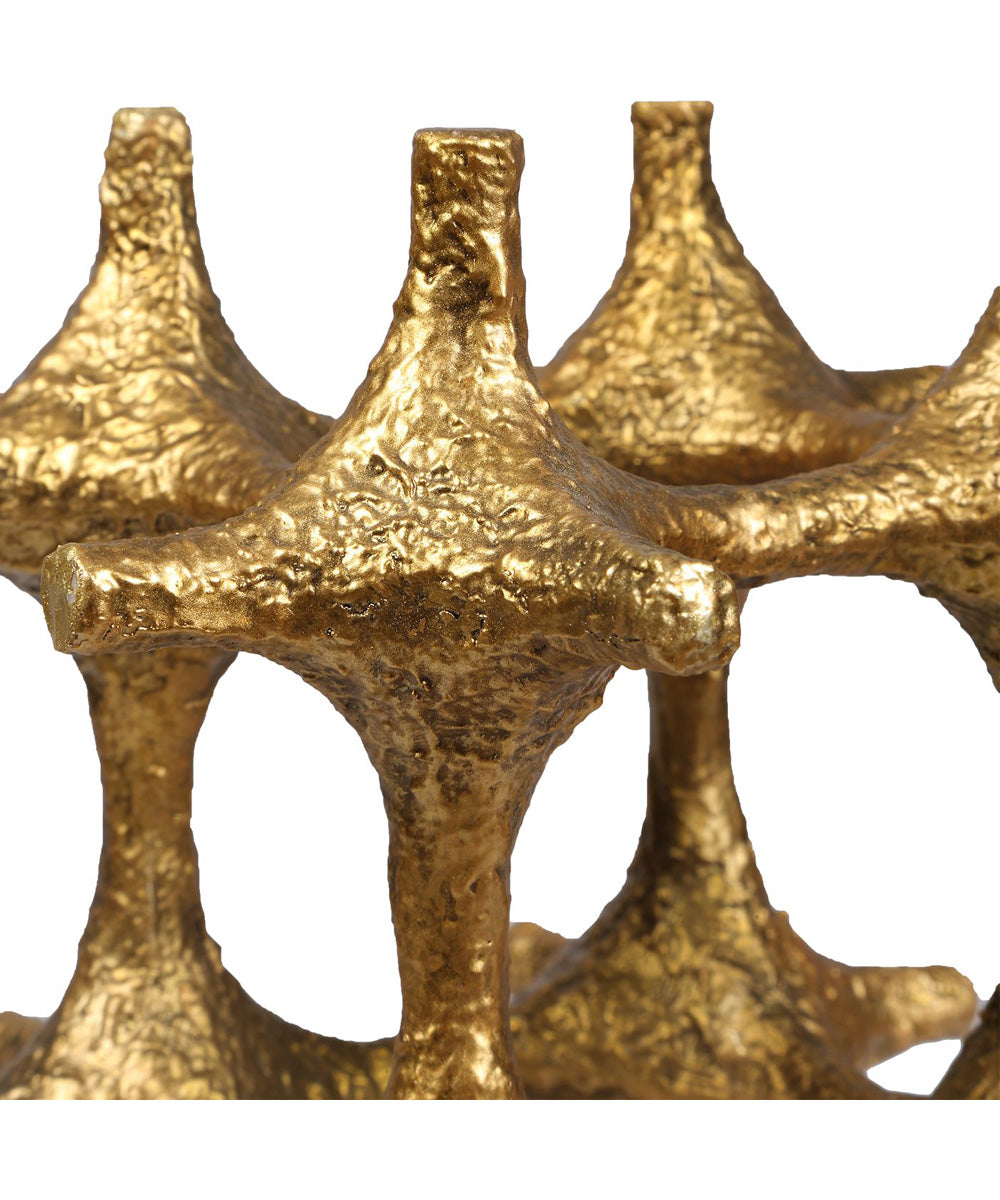 Gilded Connection Modern Sculptures Set of 2