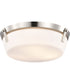 Rowen 3-Light Close-to-Ceiling Brushed Nickel