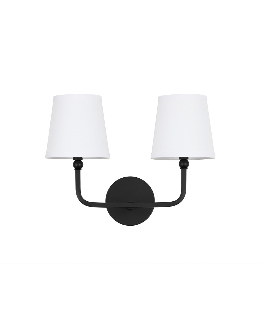 Dawson 2-Light Vanity Matte Black
