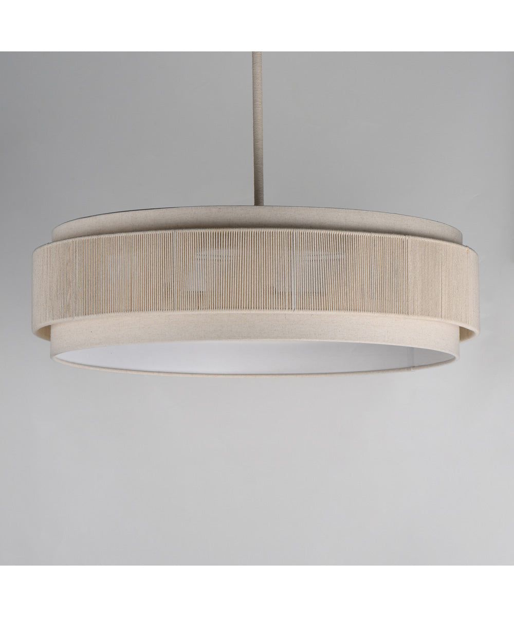 Seacliff 28 inch 4-Light Pendant Natural Aged Brass