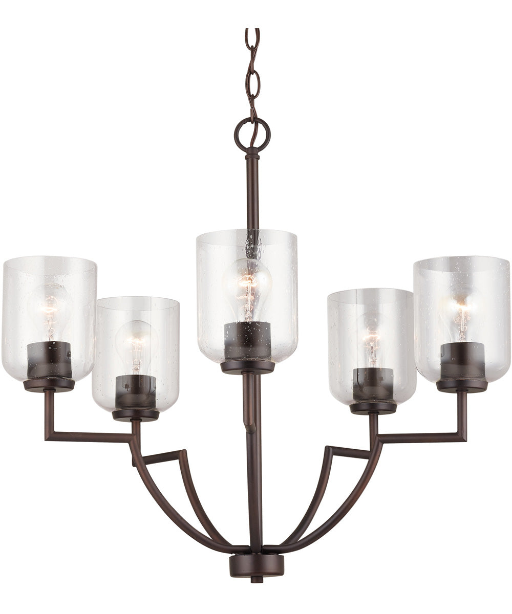 Carter 5-Light Chandelier Bronze