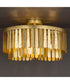 Regalia Semi-Flush Mount Gold Leaf